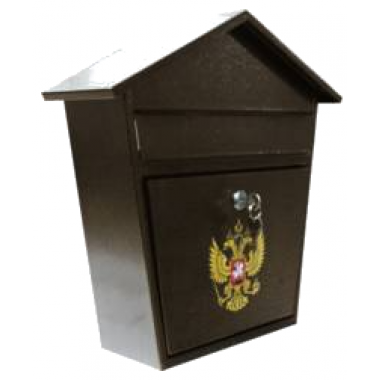 Ящик почтовый дом с гербом антик бронза УТ-00001455